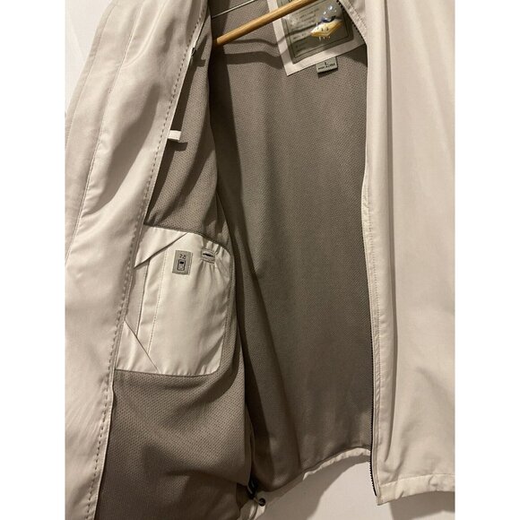 Large Size Rainforest Membrane System Water Proof Jacket Men's Khaki Windbreaker - Picture 8 of 9